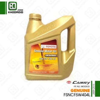 روغن موتور 5w 40 چهار لیتری تویوتا کمری 2009 تا 2015 جنیون FSNCF5W404L